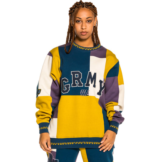 Sudadera Unisex Grimey "Singgang Junction All Over Print" Crewneck - Navy | Fall 21