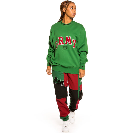Sudadera Unisex Grimey "Singgang Junction GRMY" Crewneck - Green | Fall 21