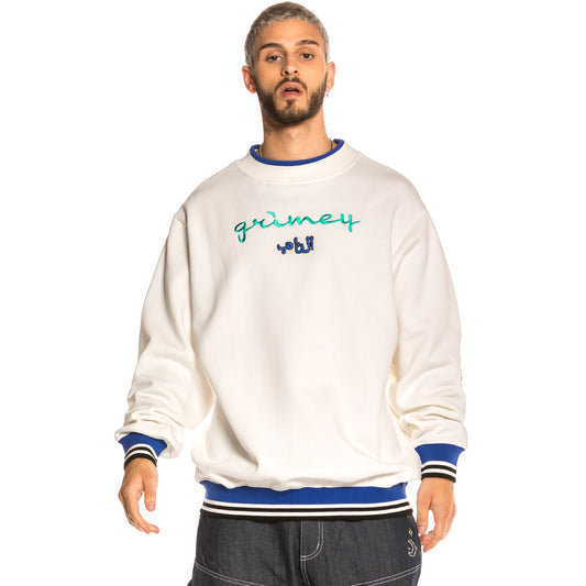 Grimey Arch Rival Ghetto Love Rundhals-Sweatshirt FW20 Weiß