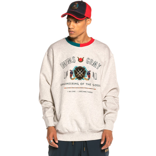 Sudadera Grimey Engineering Of The Gods Crewneck FW19 Sport Grey