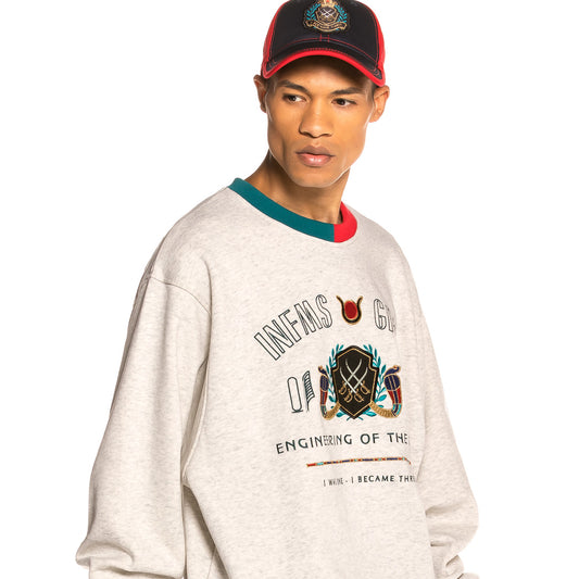 Sudadera Grimey Engineering Of The Gods Crewneck FW19 Sport Grey