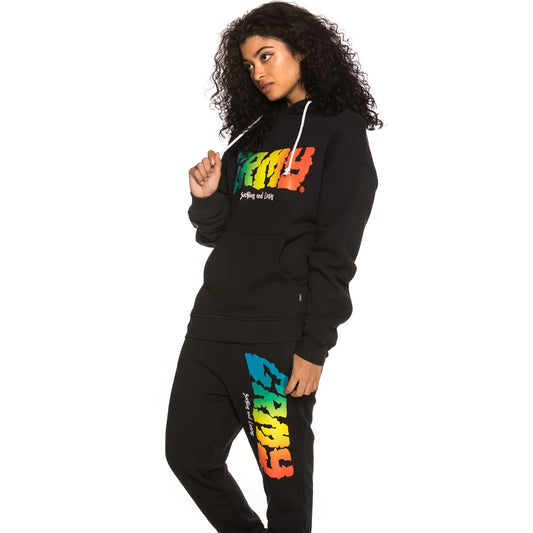 Unisex Sweatshirt Grimey Laughing Boy Hoodie SS19 Schwarz