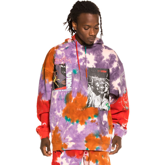Sudadera Grimey "Liveution Magic 4 Resistance" Hoodie - Tie Dye | Spring 21