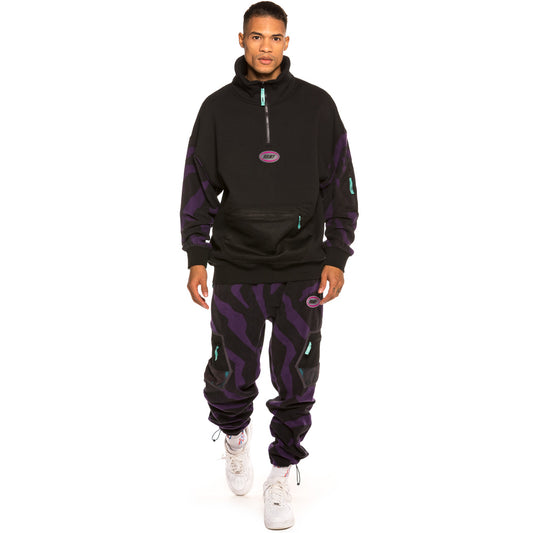 Pack Grimey Hi Neck Sweatshirt + Sweatpants Mysterious Vibes FW19 Black