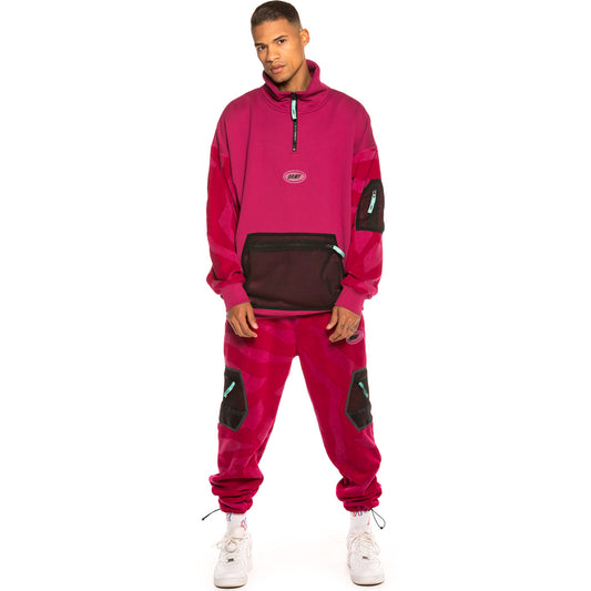 Pack Grimey Hi Neck Sweatshirt + Sweatpants Mysterious Vibes FW19 Purple
