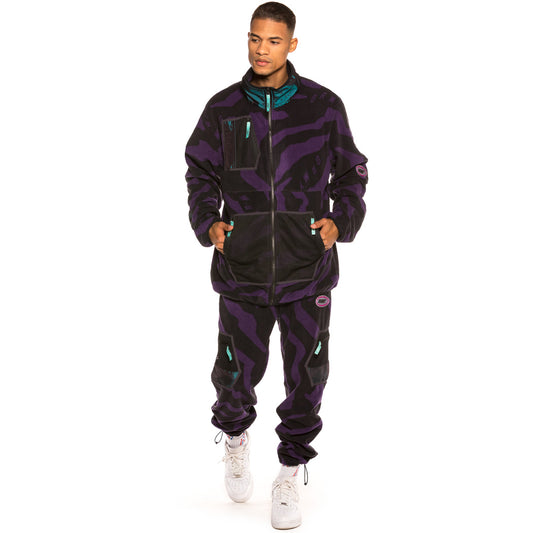 Pack Grimey Zip Polar Fleece + Polar Fleece Hose Mysterious Vibes FW19 Schwarz