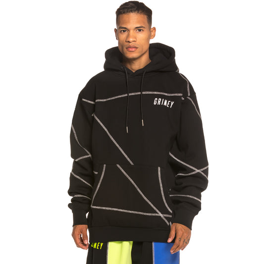 Sudadera Grimey Planete Noire Overlok Hoodie FW19 Black