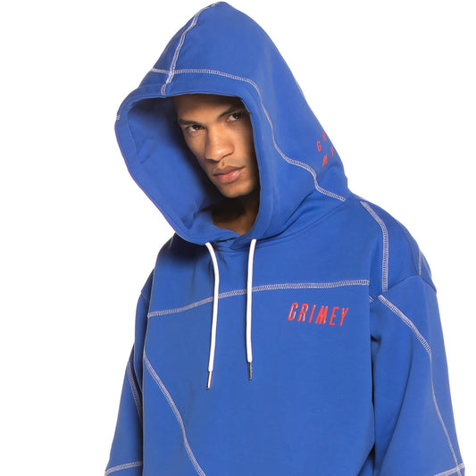 Sudadera Grimey Planete Noire Overlok Hoodie FW19 Blue