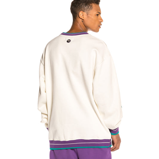 Sudadera Grimey Sighting in Vostok Crewneck FW19 White