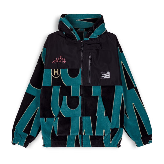 Sudadera Grimey SNOW FOX All Over Polar Fleece - Blue | Winter 22