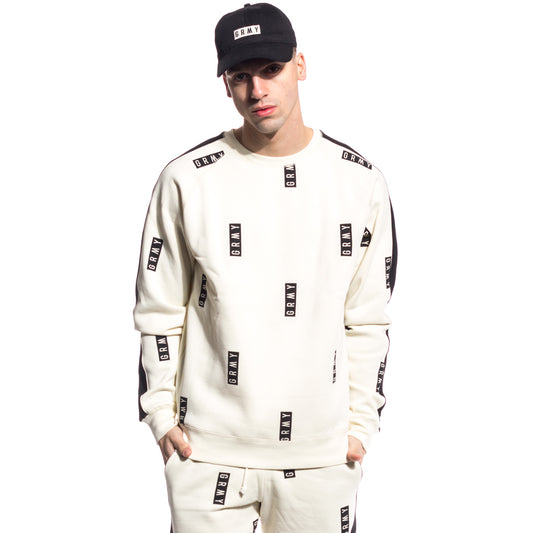 SS17 ANTIKWEISSES SWEATSHIRT + STICK-UP-CAP-PAKET