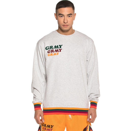 Sudadera Grimey WILD CHILD Crewneck SS19 Melange White