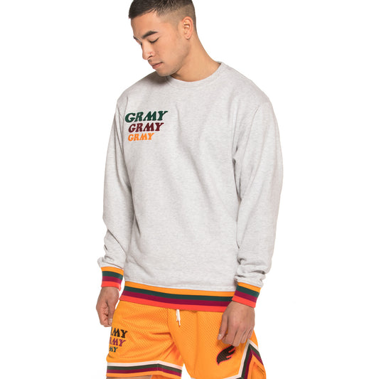 Sudadera Grimey WILD CHILD Crewneck SS19 Melange White