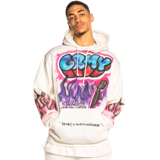Grimey X ShirtKingPhade Hoodie SS20 White