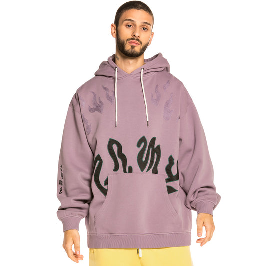Grimey yoga Fire hoodie FW20 Violet