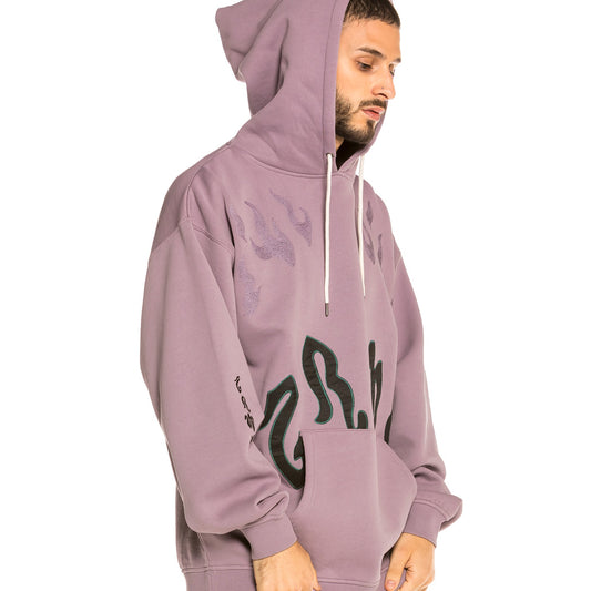 Grimey yoga Fire hoodie FW20 Violet