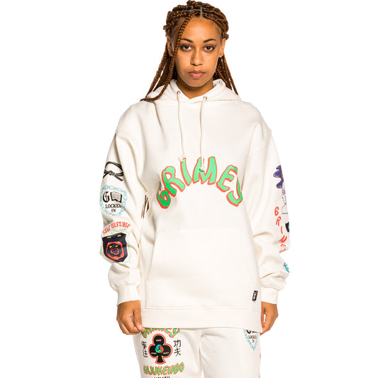 Sudadera Unisex Grimey "Destroy All Fear" Hoodie - White | Fall 21