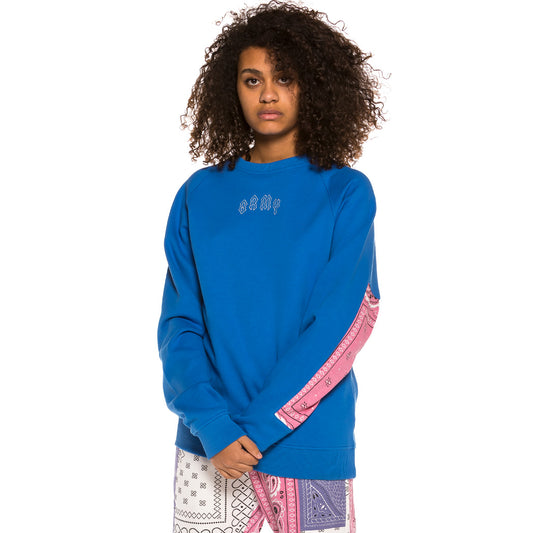 Unisex Sweatshirt Grimey Carnitas Rundhalsausschnitt SS20 Blau