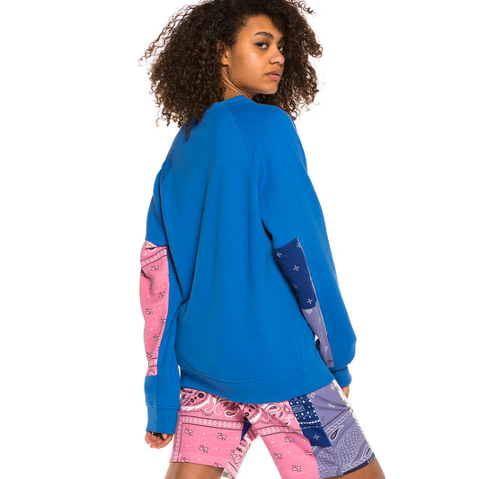 Unisex Sweatshirt Grimey Carnitas Rundhalsausschnitt SS20 Blau