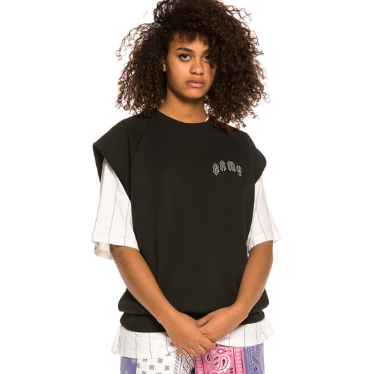 Unisex Sweatshirt Grimey Carnitas Ärmellos Rundhalsausschnitt SS20 Schwarz