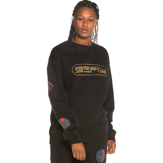 Unisex Sweatshirt Grimey Engineering Crewneck FW19 Schwarz