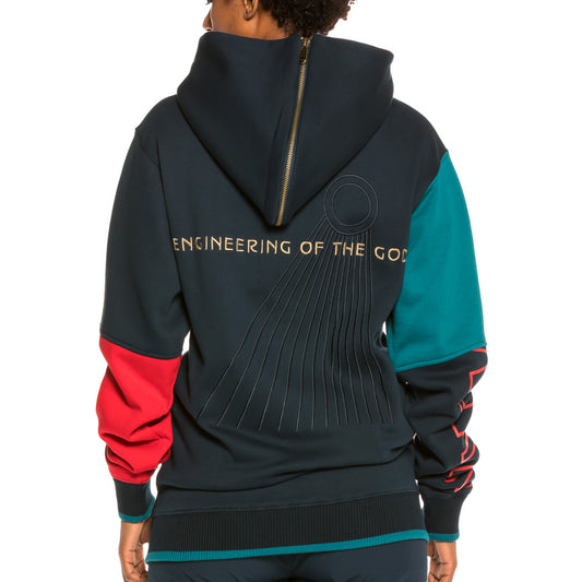 Unisex Sweatshirt Grimey Engineering Zipper Hoodie FW19 Navy