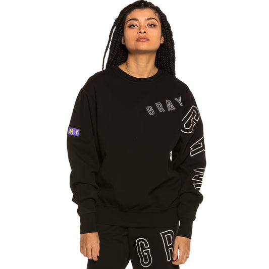 Unisex-Sweatshirt Grimey FALA Crewneck SS19 Schwarz