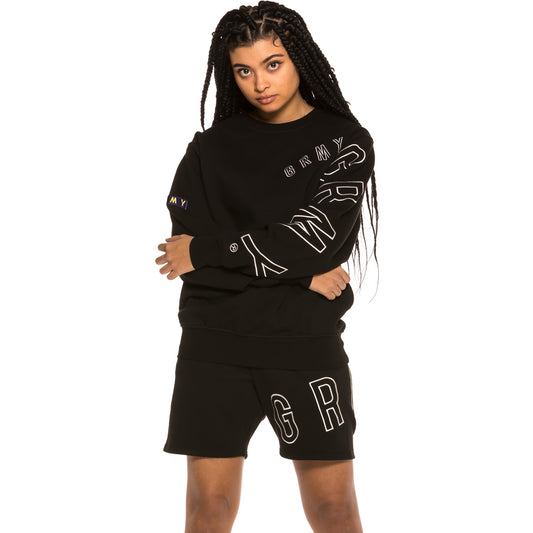 Unisex-Sweatshirt Grimey FALA Crewneck SS19 Schwarz