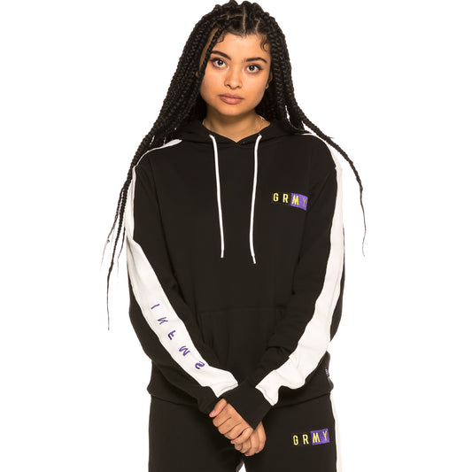 Unisex Sweatshirt Grimey FALA Rib Hoodie SS19 Schwarz