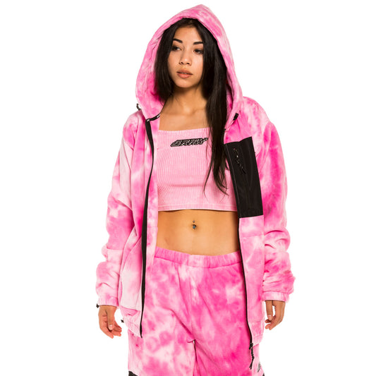 Sudadera Unisex Grimey Polar Space Lady Hoodie - Bleached Pink | Winter 21