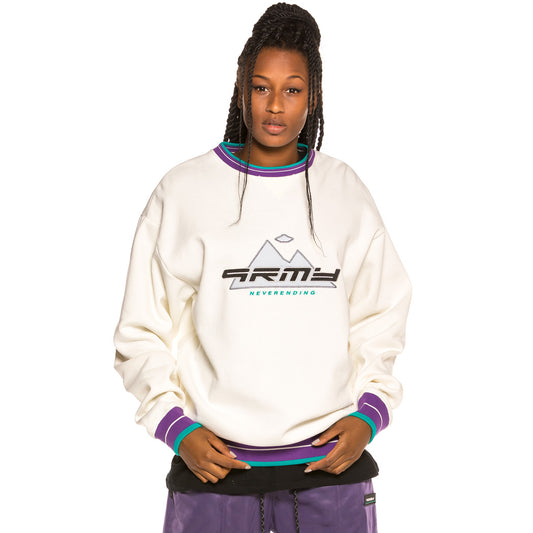 Sudadera Unisex Grimey Sighting in Vostok Crewneck FW19 White
