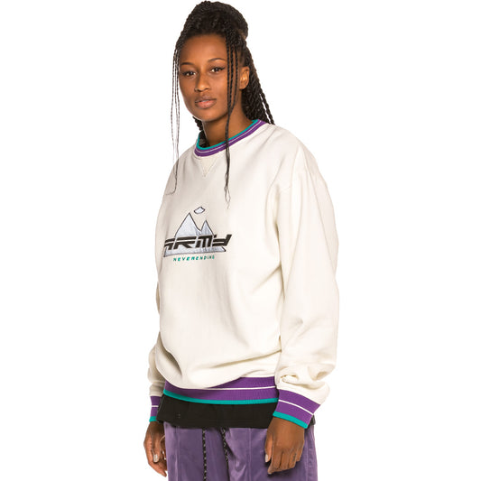 Sudadera Unisex Grimey Sighting in Vostok Crewneck FW19 White