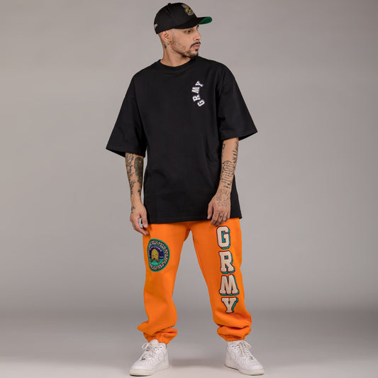 Pack Grimey Pant + Tee "HIVE" Heavyweight - Black/Orange | Fall 22