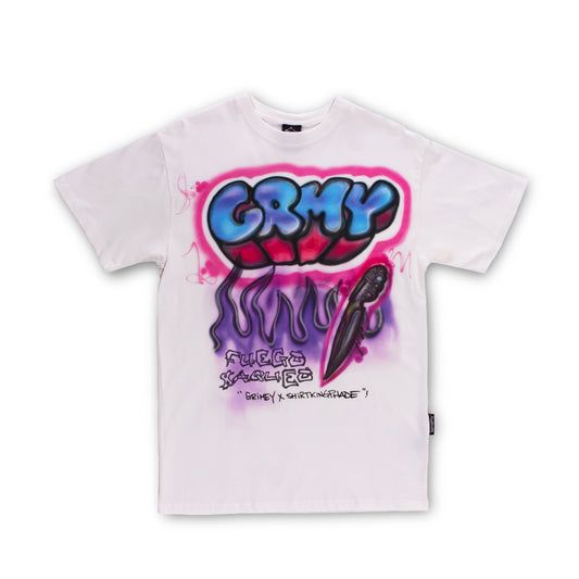 Camiseta Grimey GRMY X SHIRTKINGPHADE Tee SS20 White