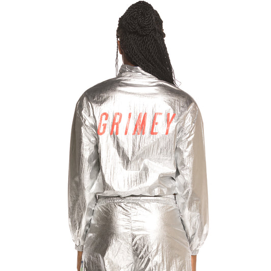Track Jacket Grimey Planet Noire Girl FW19 Silver