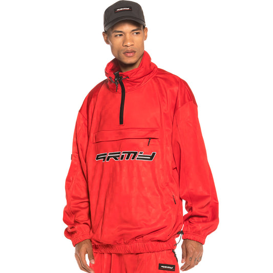 Trainingsjacke Grimey Sighting in Vostok Poly TJ FW19 Rot