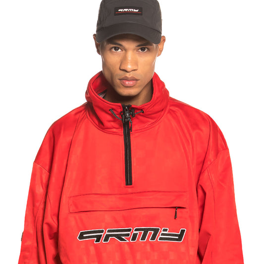 Trainingsjacke Grimey Sighting in Vostok Poly TJ FW19 Rot