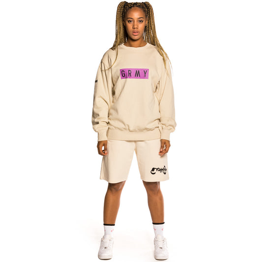 Sudadera Unisex Grimey "Frenzy" Crewneck - Sand | Summer 21