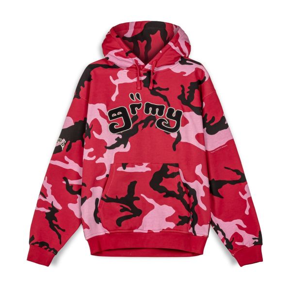 SUDADERA CAPUCHA GRIMEY ALL OVER PRINT TUSKER TEMPLE VINTAGE - RED | FW23