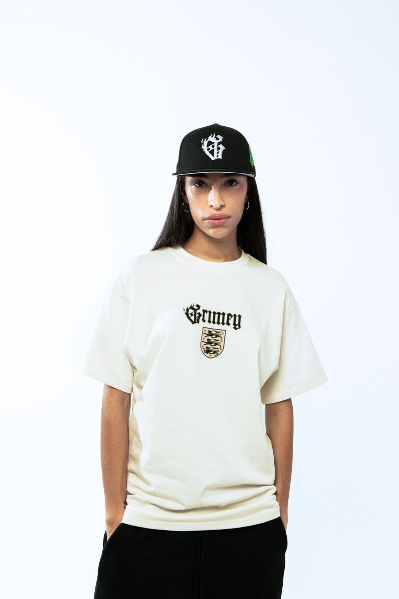 Grimey Saoirse Divine Council Tee Off White