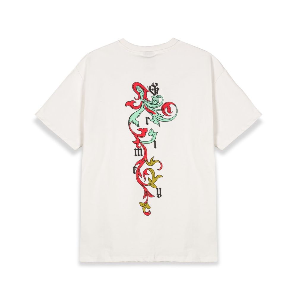 Grimey Saoirse Divine Council Tee Off White