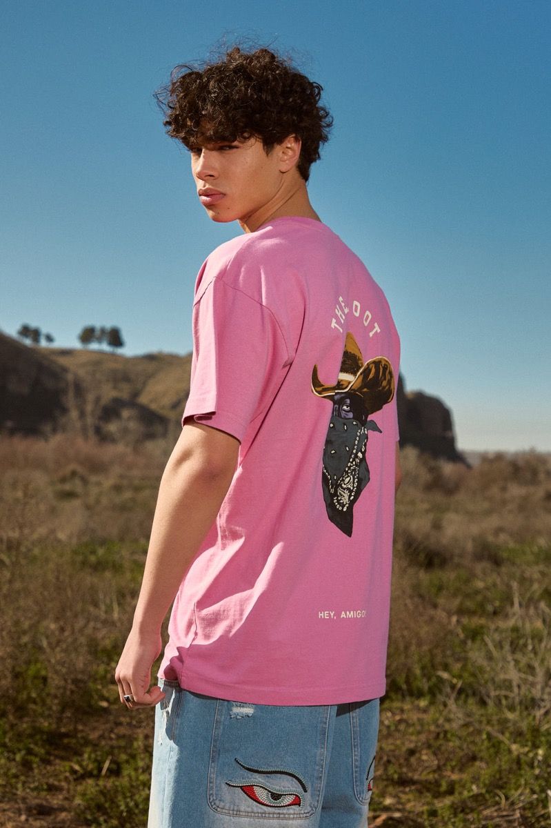 Camiseta Grimey Lone Hand Regular Tee Brick