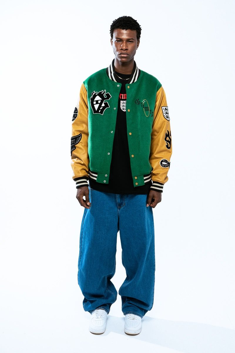 Grimey Saoirse Baseball Jacket Green