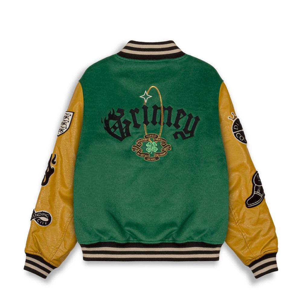 Grimey Saoirse Baseball Jacket Green