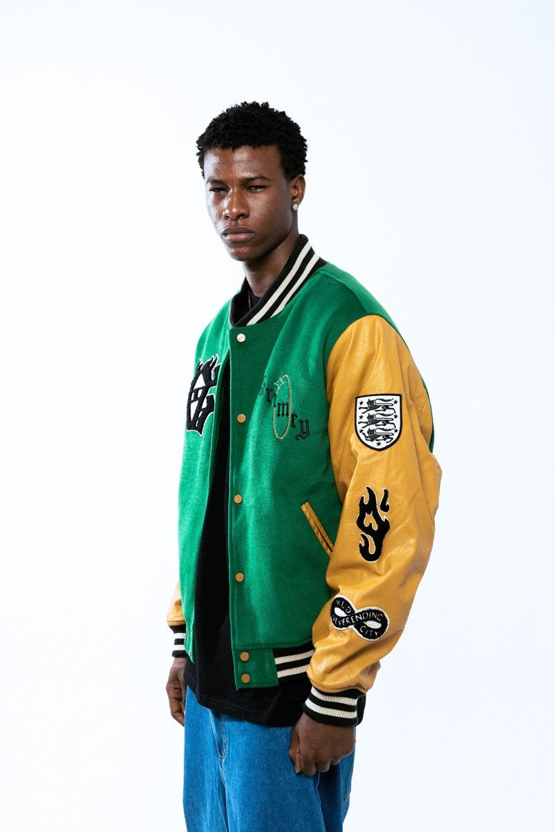 Grimey Saoirse Baseball Jacket Green