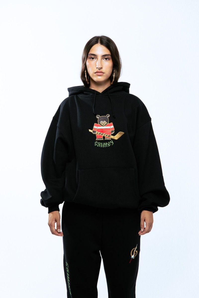 Grimey The Lower Depths Boxy Hoodie Black