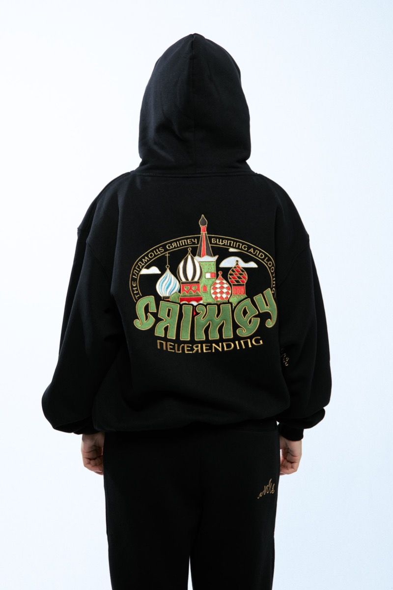 Grimey The Lower Depths Boxy Hoodie Black