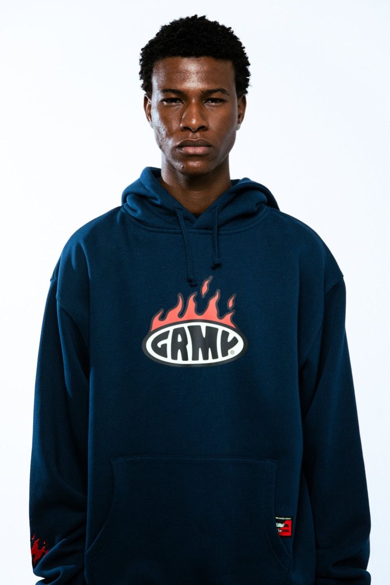 Sudadera Grimey Boxy Scratching Memories Navy