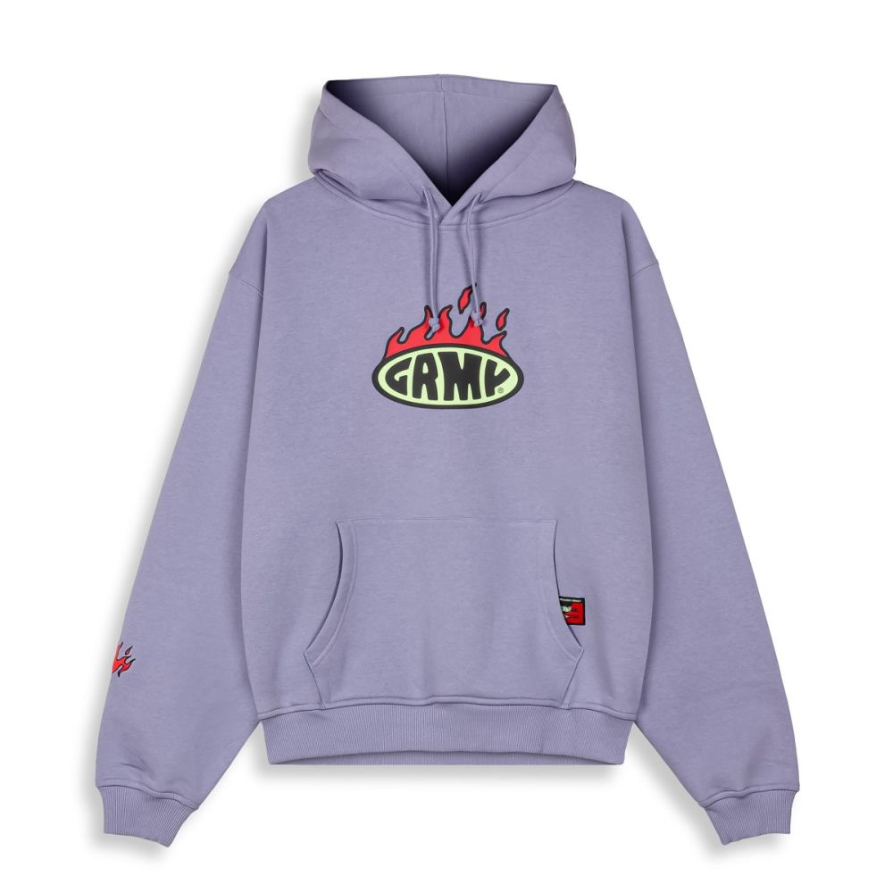 Sudadera Grimey Boxy Scratching Memories Violet