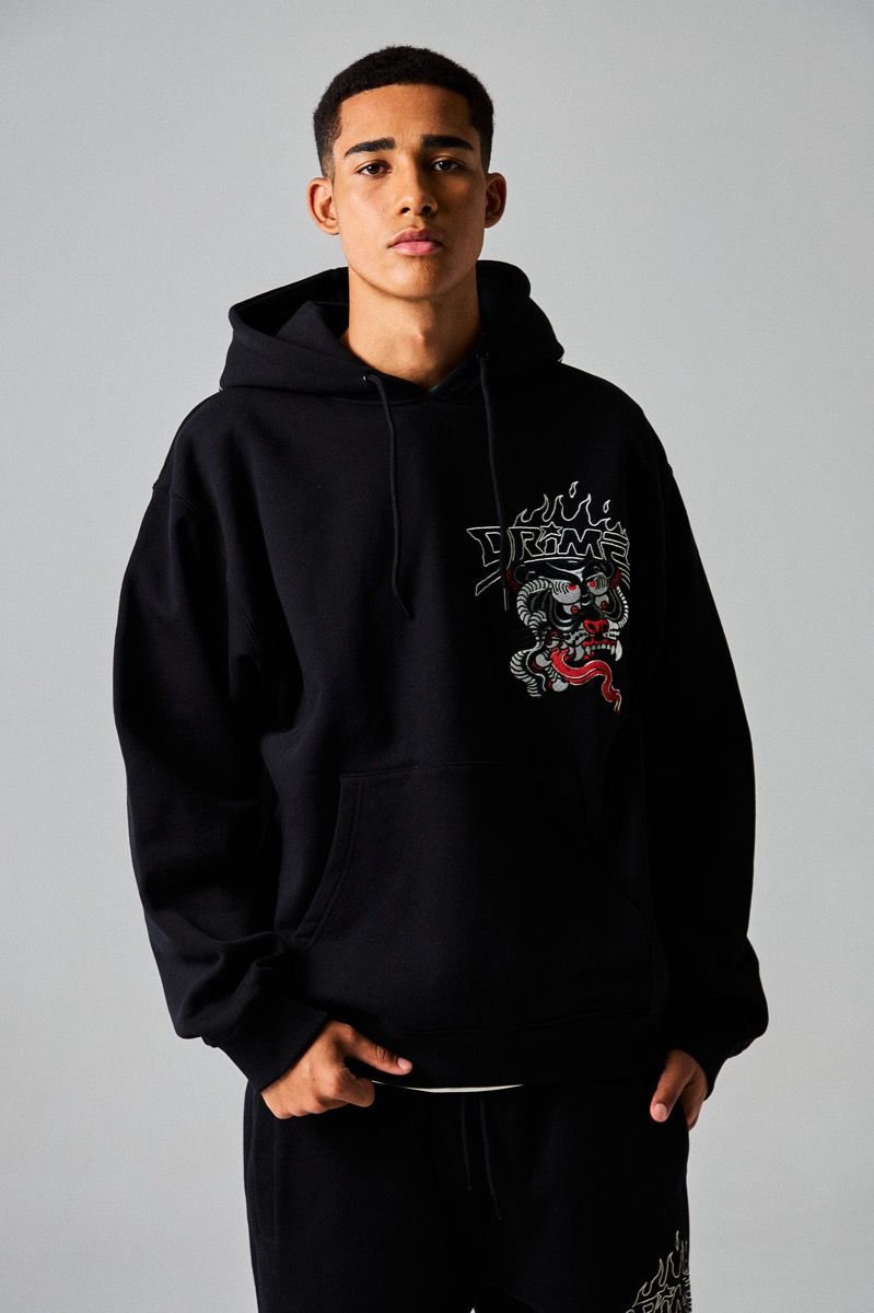 Sudadera Grimey Capucha Deeper Heavyweight Black